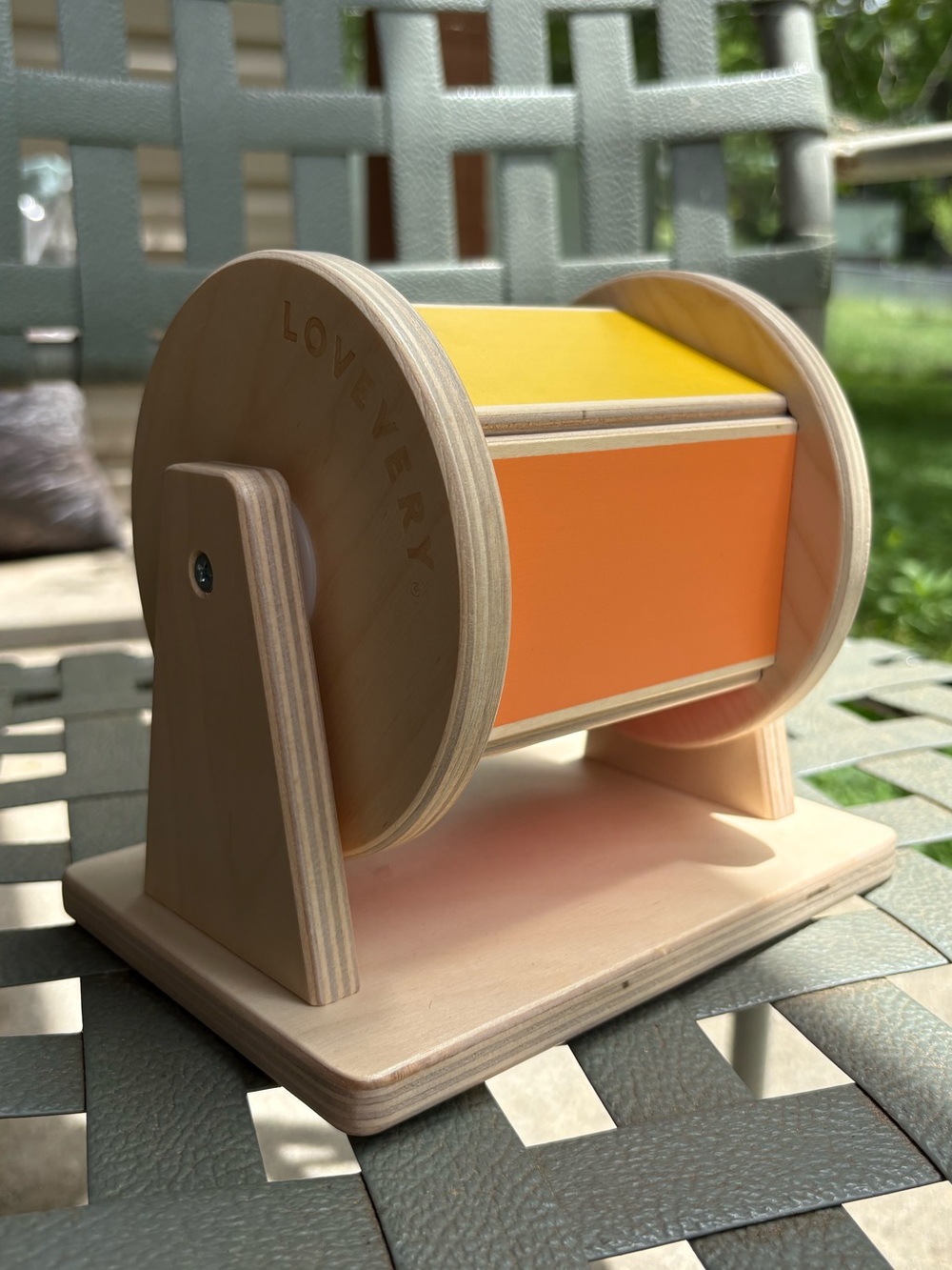 Wooden Spinning Drum, Montessori - Lovevery